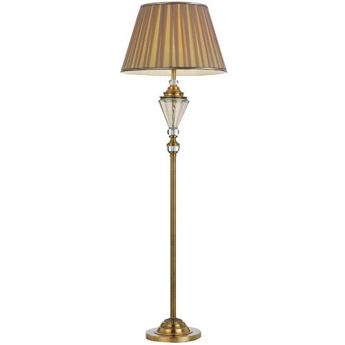 Art deco deals brass floor lamp